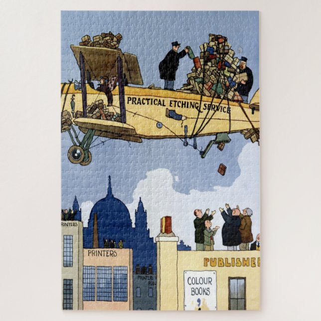 Puzzle "Practical Etching Services" por W Heath Robinson (Vertical)