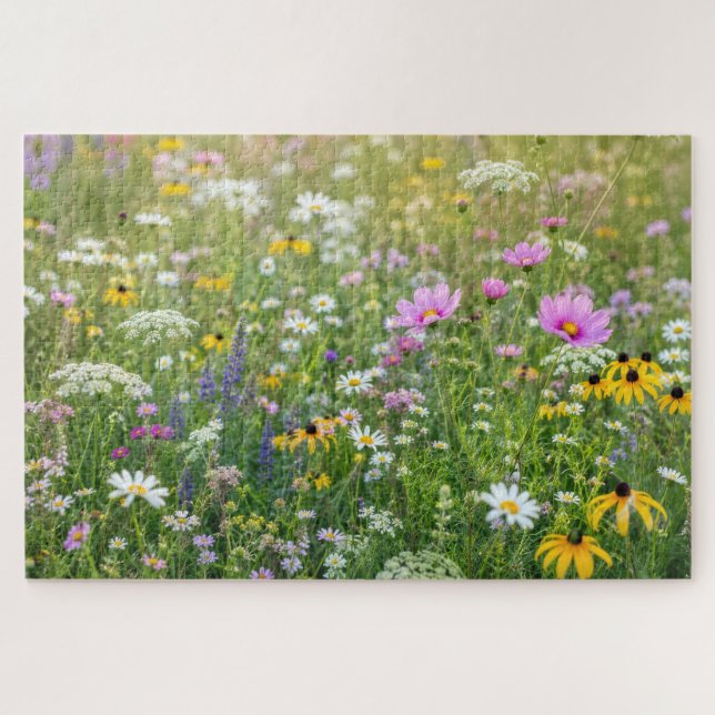 Puzzle Prado de flores silvestres de verano (Horizontal)