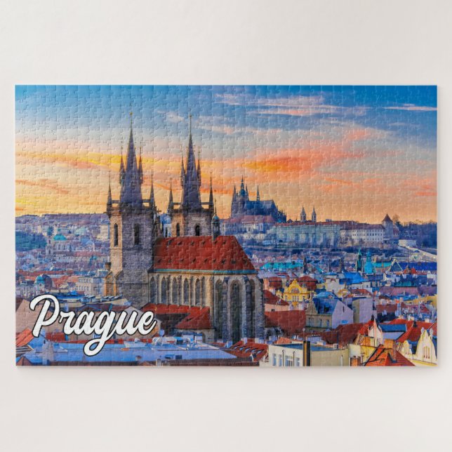 Puzzle Praga hermosa, República Checa (Horizontal)