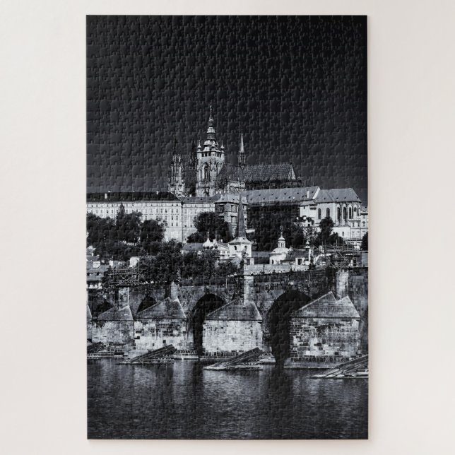 Puzzle Praga, Puente Carlos y Castillo / Czechia (Vertical)