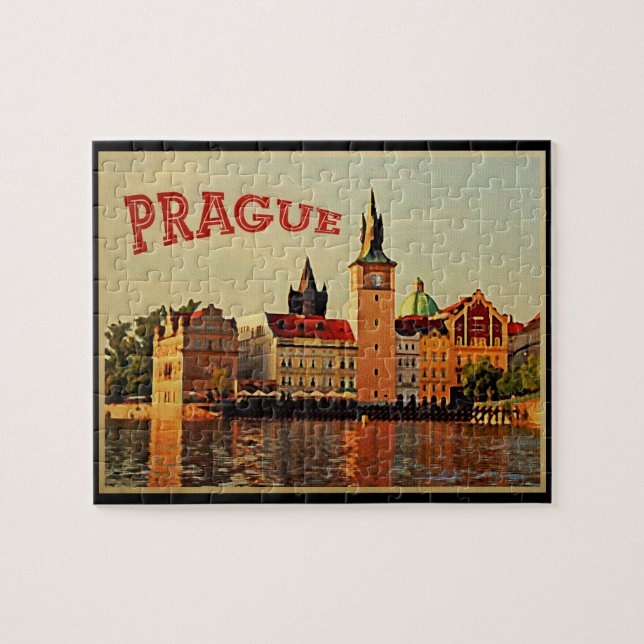 Puzzle Praga Vintage Travel (Horizontal)