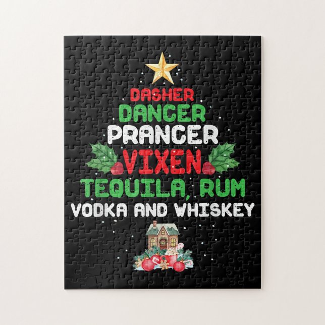 Puzzle Prancer Vixen Tequila Whiskey (Vertical)