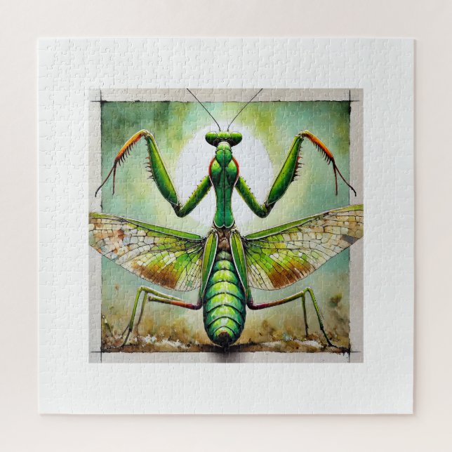 Puzzle Praying Mantis 300924IREF250 - Watercolor (Vertical)