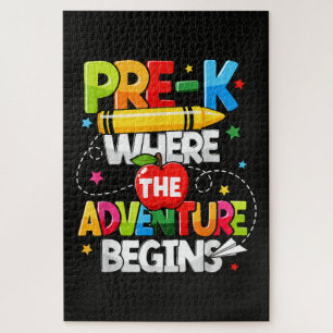 Puzzle Pre-K Donde Comienza La Aventura Regreso a la Escu