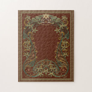 Puzzle Precioso Nouveau Floral Con Lirio