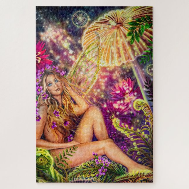 Puzzle Presentando 'Encantamiento' de la artista Lisa Iri (Vertical)
