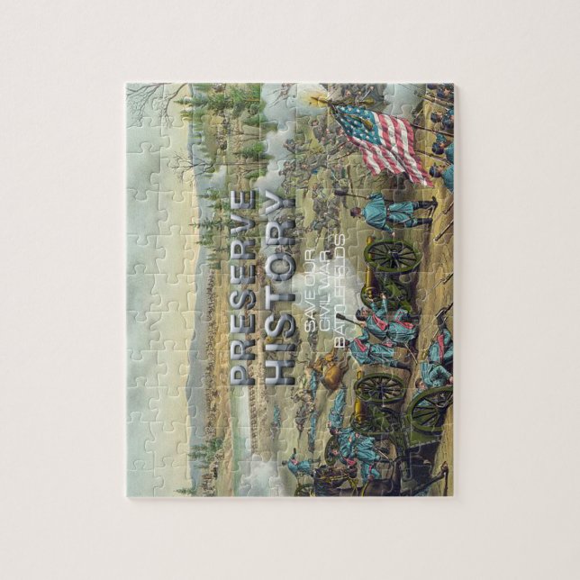 Puzzle Preservación del campo de batalla de la guerra (Vertical)