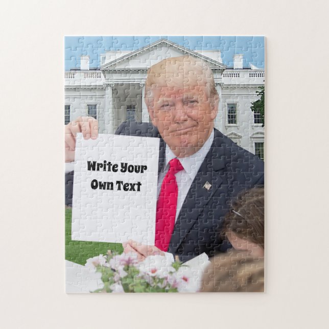 Puzzle President Donald Trump - Write Your Own Text    (Vertical)