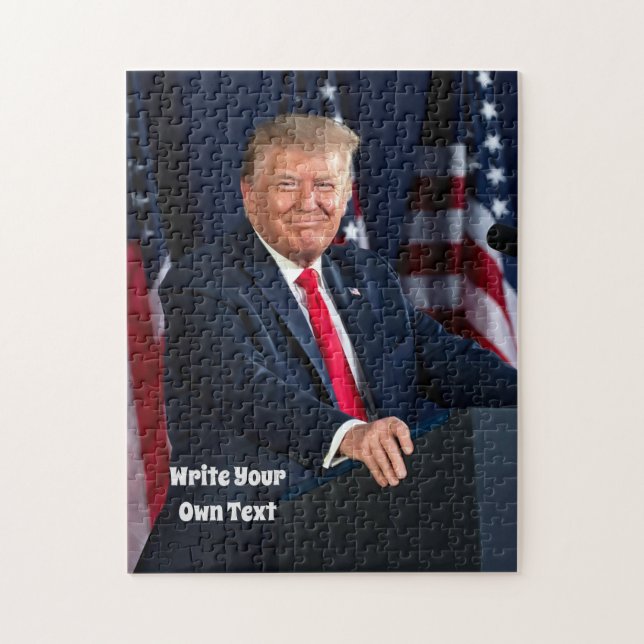 Puzzle President Donald Trump - Write Your Own Text    Ji (Vertical)