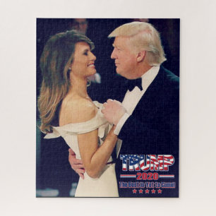 Puzzle President Trump and Melania Dancing