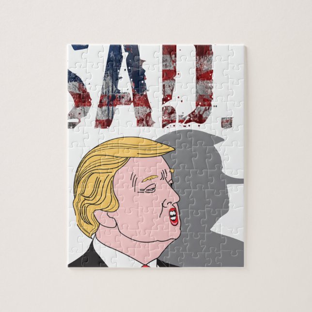 Puzzle Presidente anti triste sarcástico divertido Donald (Vertical)