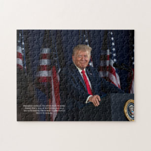 Puzzle Presidente Donald J. Foto del discurso de Trump Mt