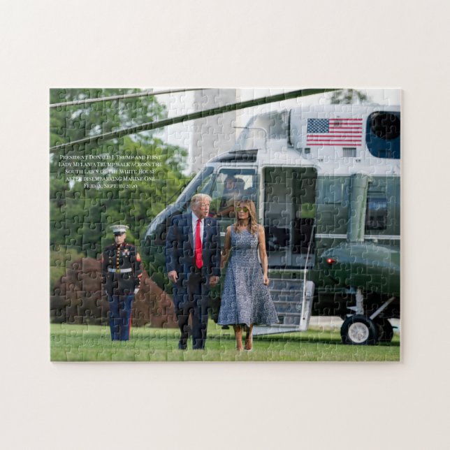 Puzzle Presidente Donald J. Trump y Melania Trump Foto (Horizontal)