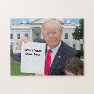 Puzzle Presidente Donald Trump - escriba su propio texto