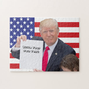 Puzzle Presidente Donald Trump - escriba su propio texto