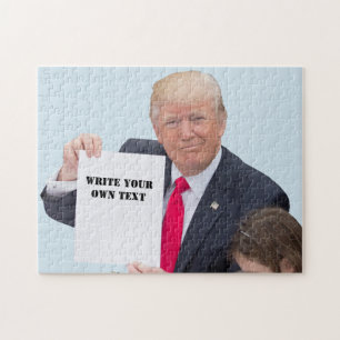 Puzzle Presidente Donald Trump - escriba su propio texto