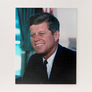 Puzzle Presidente estadounidense John F. Kennedy en la Of