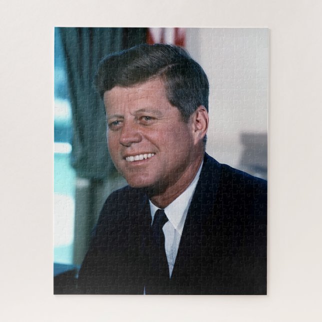 Puzzle Presidente estadounidense John F. Kennedy en la Of (Vertical)