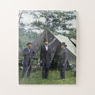 Puzzle Presidente Lincoln Antietam Maryland Color Redux