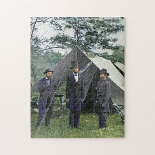 Puzzle Presidente Lincoln Antietam Maryland Color Redux