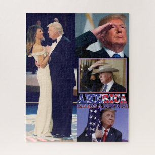 Puzzle Presidente Trump - Estados Unidos necesita un vaqu