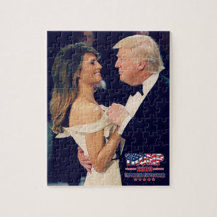 Puzzle Presidente Trump y Melania Bailando