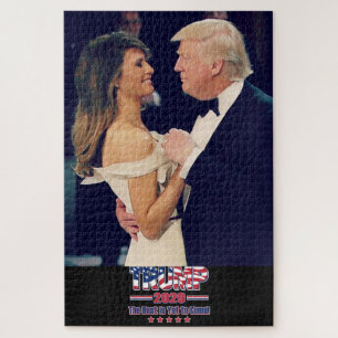 Puzzle Presidente Trump y Melania bailando