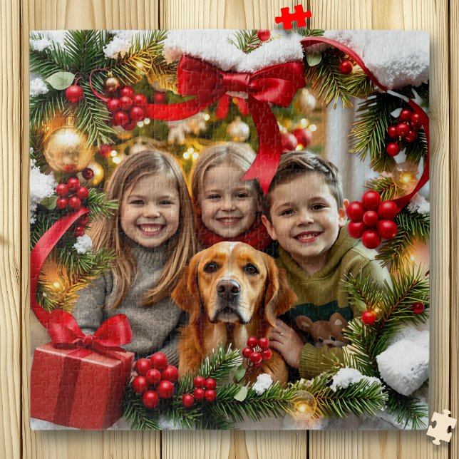 Puzzle Pretty Christmas Framed Personalized Photo (Subido por el creador)