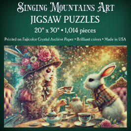 Puzzle Pretty Fantasy Alice and Rabbit Tea Party