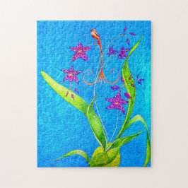 Puzzle Pretty Little Orchid Bird 