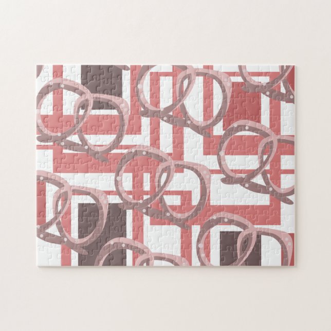 Puzzle Pretzel Rosa Moderno (Horizontal)
