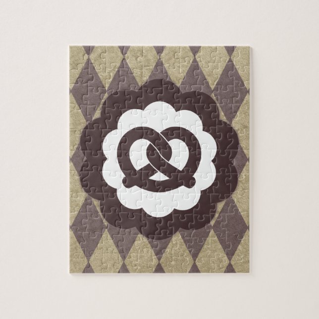 Puzzle pretzel vintage (Vertical)