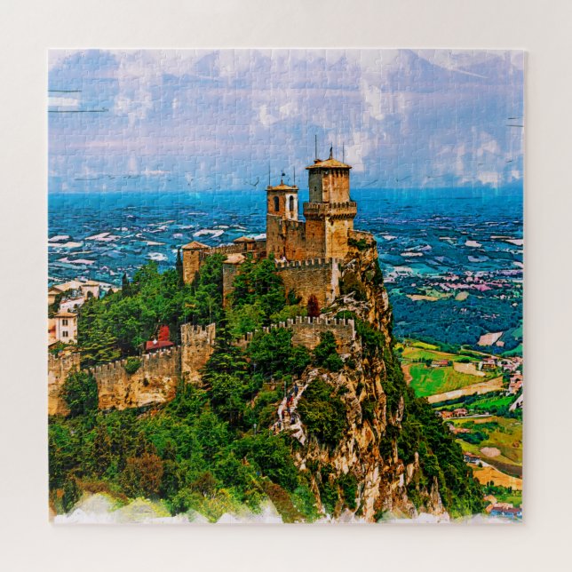 Puzzle Prima Torre Guaita. República San Marino. (Horizontal)