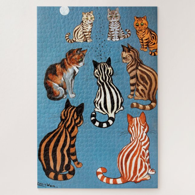 Puzzle Primadonna de la noche, Louis Wain (Vertical)