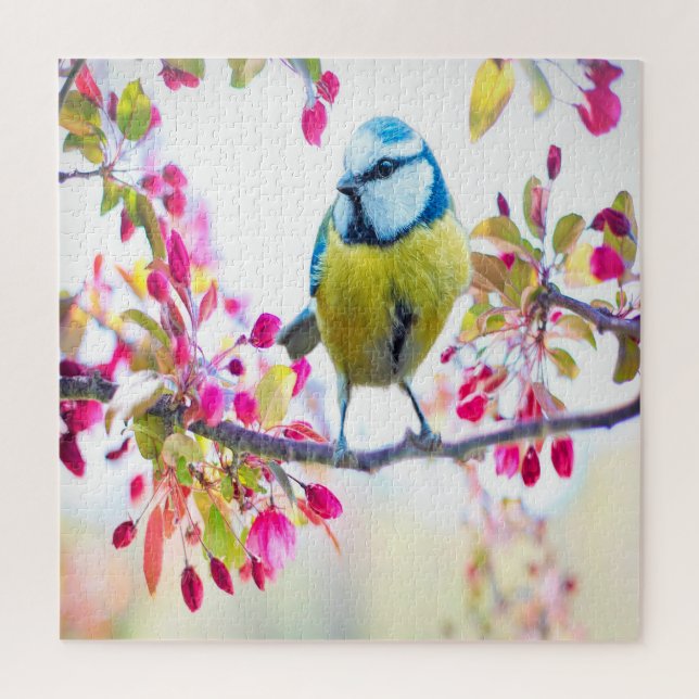 Puzzle Primavera Azul Bird (Vertical)