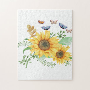 Puzzle primavera de girasol