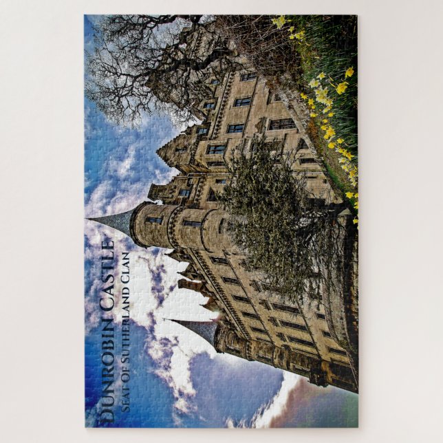 Puzzle Primavera En El Castillo Dunrobin, Clan Sutherland (Vertical)