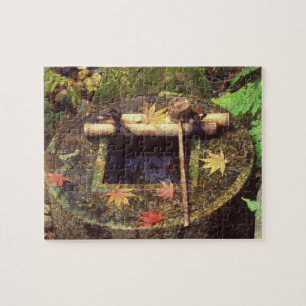 Puzzle Primavera para ceremonia del té, templo Ryanji, Ky