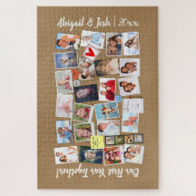 Primer año juntos foto Recuerdos Faux Cork Board