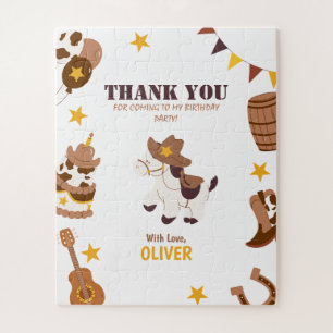 Puzzle Primer cumpleaños Rodeo Boy gracias Cowboy