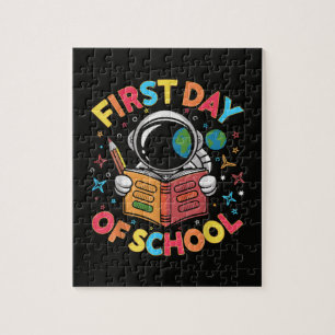 Puzzle Primer Día de Escuela Astronauta Espacio Regreso a