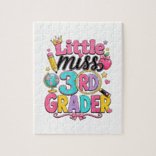 Puzzle Primer día de tercera pequeña señorita de 3er grad