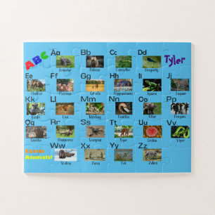 Puzzle Primer enigma de los niños - ABC de los animales 