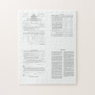 Puzzle Primer formulario de impuesto a la renta de 1040 d