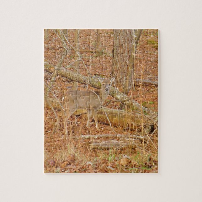 Puzzle Primer invierno de Baby Deer (Vertical)