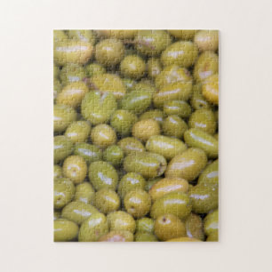 Puzzle Primer plano de aceitunas verdes