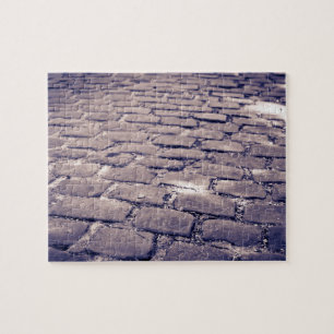 Puzzle Primer plano de calle empedrada