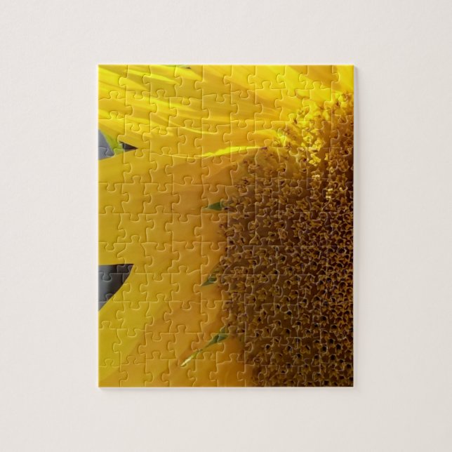 Puzzle Primer plano de girasol amarillo (Vertical)