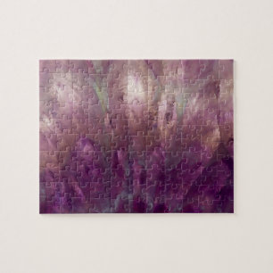 Puzzle Primer plano de una amatista morada