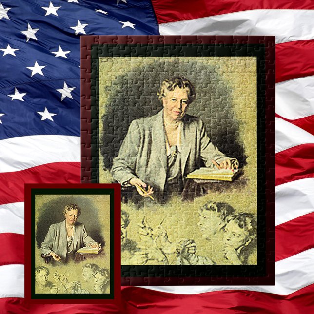 Puzzle Primera Dama Anna Eleanor Roosevelt (First Lady Anna Eleanor Roosevelt Jigsaw Puzzle)